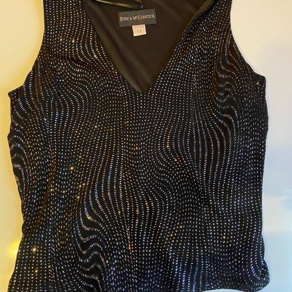 Size medium black sparkly top